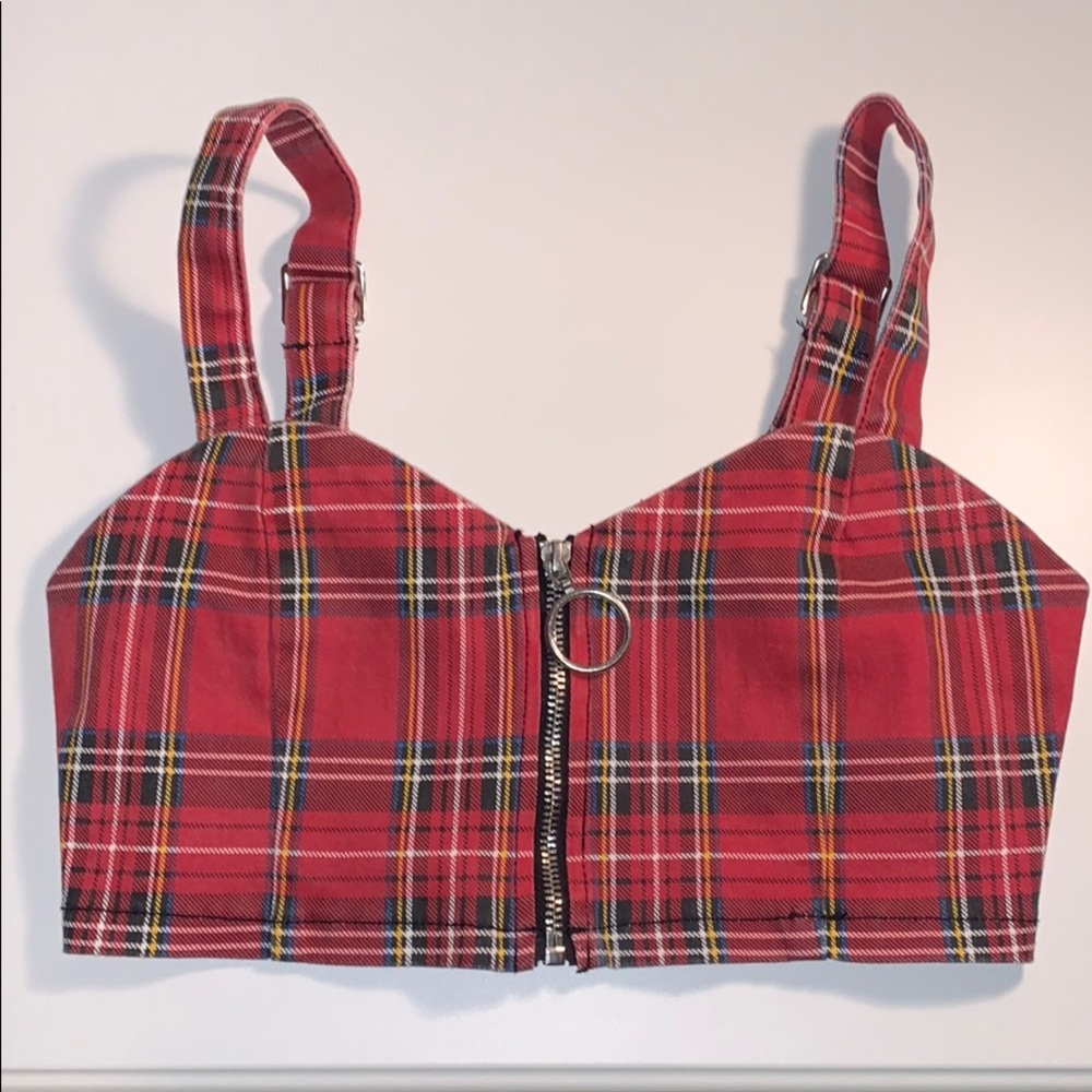 Plaid F21 Crop Top